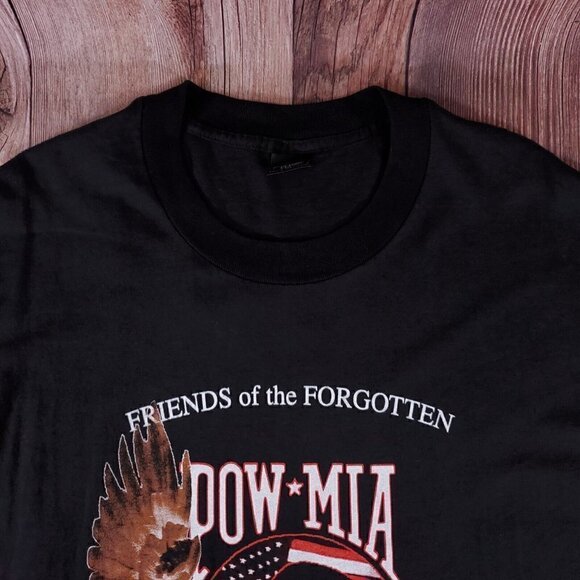 Vtg 1998 Ride For The Forgotten Single Stitch Shirt Black Size 2XL Made In USA - Picture 3 of 11